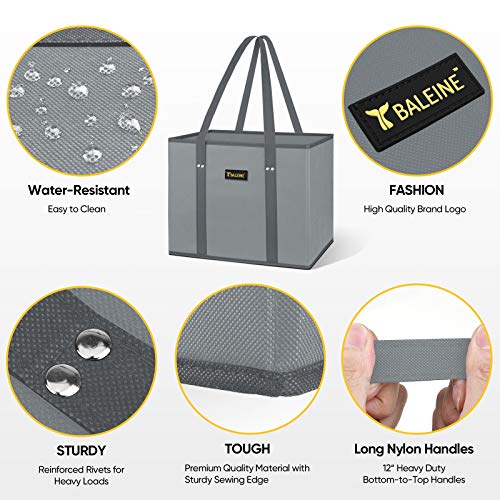 BALEINE Reusable Grocery Bag - Blossom Season, Heavy Duty Shopping Tote