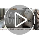 RABUSOFA Farmhouse Waterproof Pillow Covers 20x20 Inch, Gray Set of 4