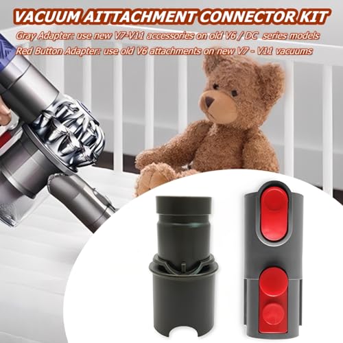 Vacuum Attachment Adapter Kit for V6-V11, DC30-DC58 Compatible, 1.25 Inch Port