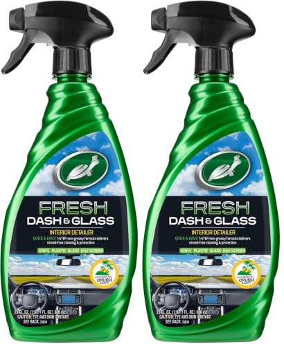 Turtle Wax Dash and Glass Interior Cleaner & Protectant - 23 oz (Pack of 2)