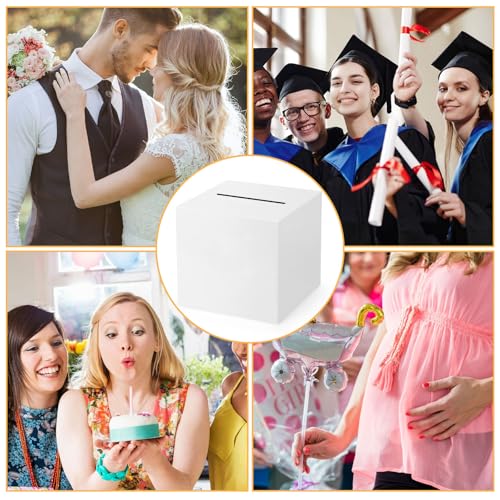 9.8'' White Card Box for Weddings, Parties & Events