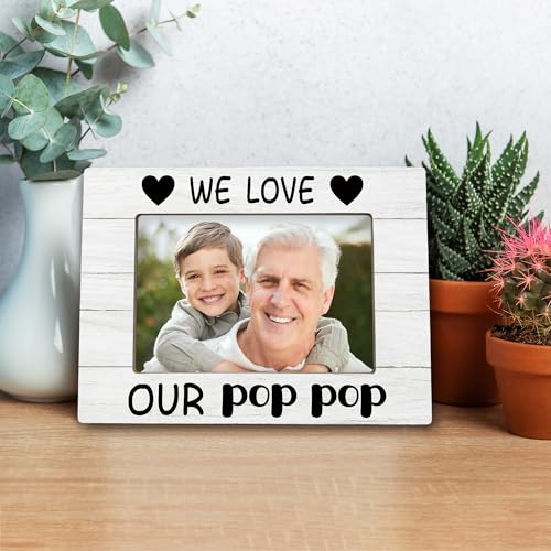 Wooden 4x6 Picture Frame for Grandpa | Gift for Grandkids