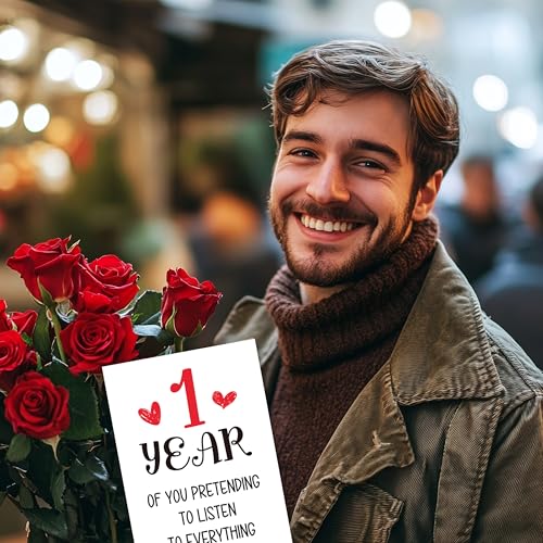 Funny 1st Anniversary Card - Hilarious Message for Couples
