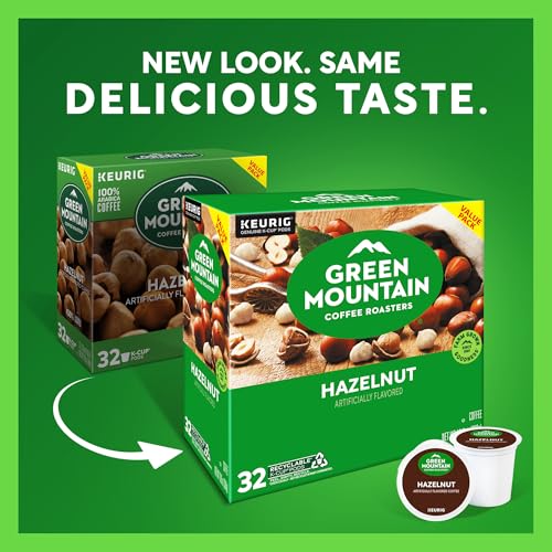 Hazelnut Light Roast Coffee K-Cup Pods - 32 Count by Green Mountain Coffee Roasters