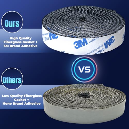 WINTACK Wood Stove Gasket Replacement 5/8" Wide x 1/8" Thick Self-Adhesive Fiberglass Tape