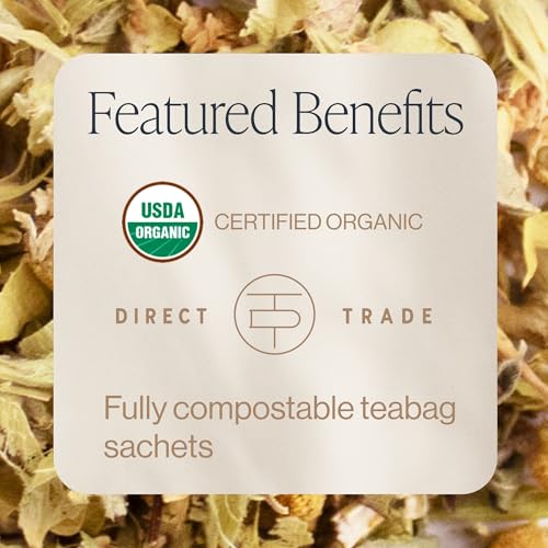 Rishi Tea Organic Greek Mountain Herbal Tea Bags, Caffeine-Free, 30 Count