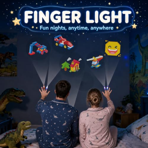 32 Pcs Glow Building Blocks Finger Lights for Parties