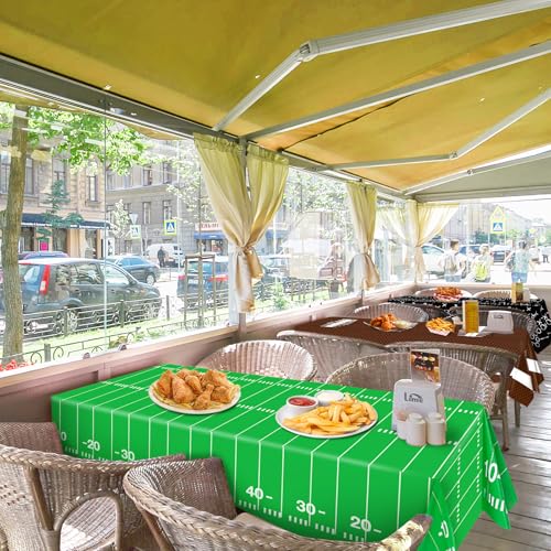 Football Party Decorations - 3 Pack Disposable Tablecloths 54x72in