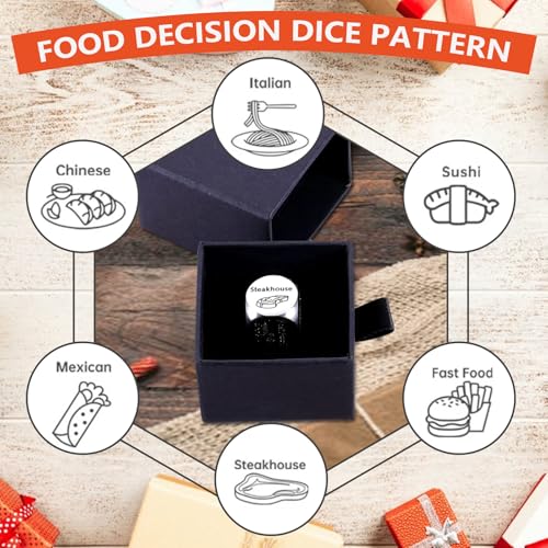 Funny Food Dice - Perfect Stocking Stuffers & White Elephant Gifts