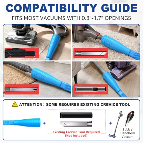 Sealegend Dryer Vent Cleaner Kit with Vacuum Hose Attachment & Brush - Blue