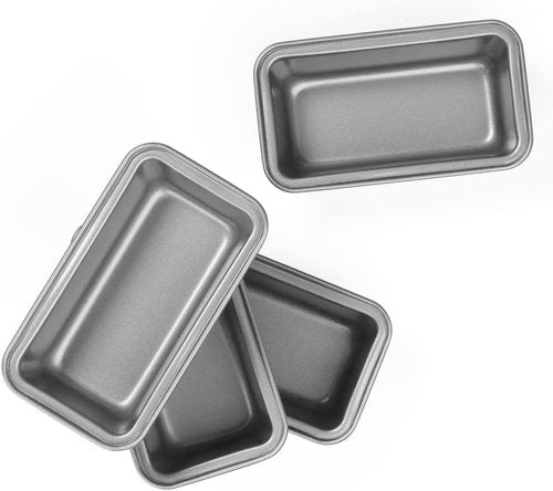 Cuisinart Mini Loaf Pan Set - 4 Count Bakeware for Perfectly Shaped Mini Loaves