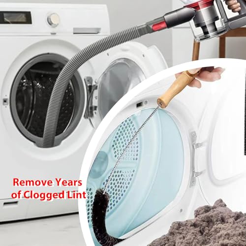 VortexMate Dryer Vent Cleaner Kit for Cordless Vacuums, 32-inch Hose