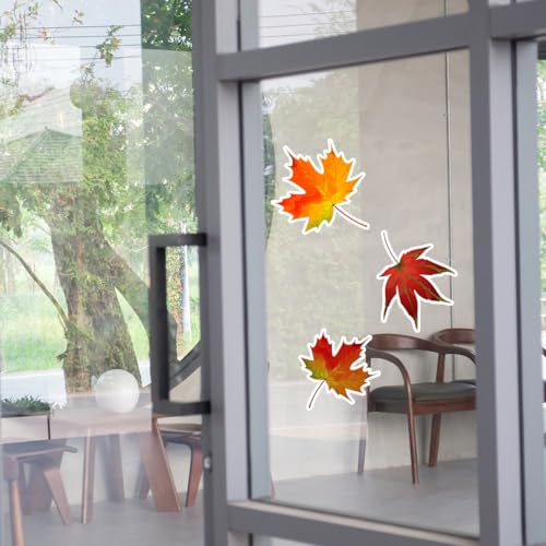 Autumn Leaves Sticker Pack - 30 Vinyl Fall Foliage Stickers