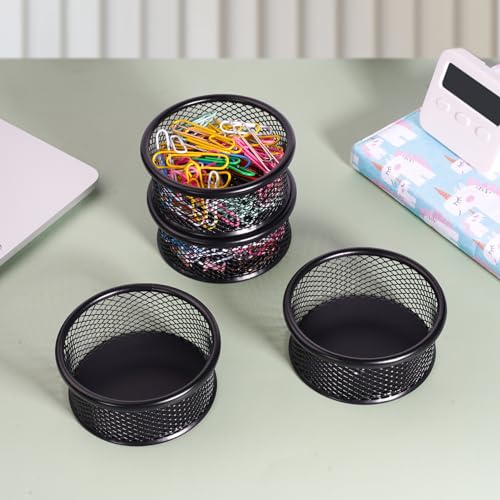 DANRONG Large Capacity Paper Clip Holder for Desk Organization