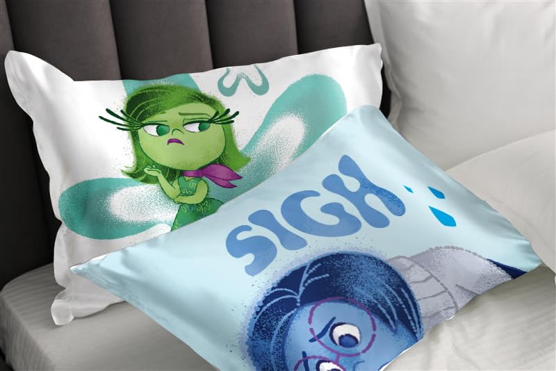 Jay Franco Disney Inside Out Sadness Satin Pillowcase, Standard 20x30 Blue