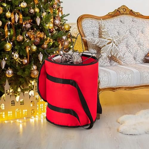 Christmas Lights Storage Bag Waterproof Tear-Resistant Oxford Fabric with Reinforced Handle