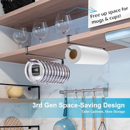 Tumbler Lid Organizer for Kitchen Cabinets - Holds 24 Lids, Black