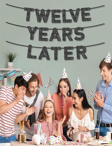 Pre-Strung 12th Anniversary Banner - Milestone Party Decor