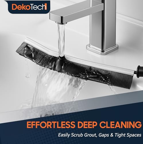 DekoTech 3-Pack Heavy-Duty Crevice Brushes for Grout and Tight Spaces