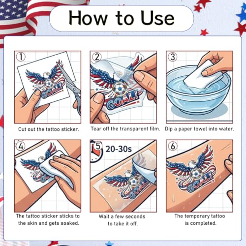 Elomy Sport Temporary Tattoos 200+ Party Favors Stickers