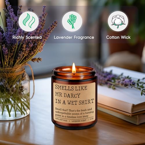 Mr. Darcy Scented Candle - Perfect Gift for Pride and Prejudice Fans