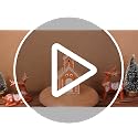 Christmas Village Ceramic Set with Gingerbread Houses & Mini Trees