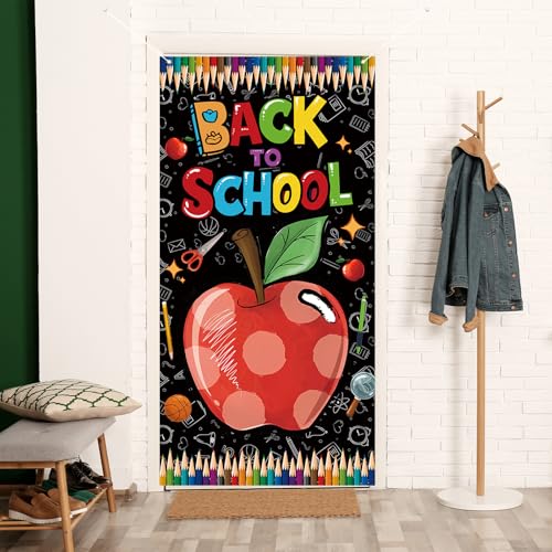 Back to School Door Cover - 1st Day of School Decoration
