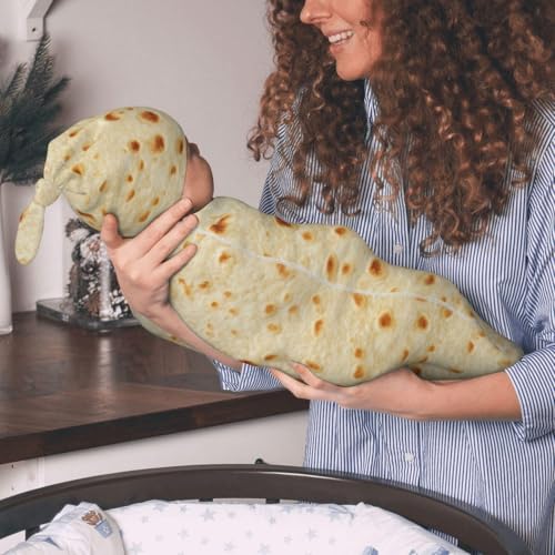 Baby Burrito Swaddle Blanket with Hat - Cute Newborn Photo Prop