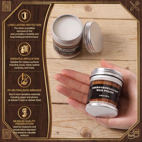 Roowest 84ml Micro-crystalline Wax Polish - Multi-Surface Care
