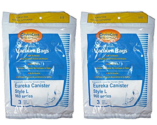 EnviroCare Replacement Vacuum Bags for Eureka Style L - 6 Pack