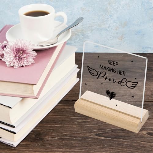 Memorial Acrylic Sign for Sympathy Gifts - In Memory of Loved Ones