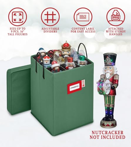 HOLDN’ STORAGE Green Figurine Collectible Storage Box - Protect & Organize Holiday Decor