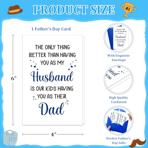 Funny Father's Day Card for Husband - Heartfelt Gift from Wife