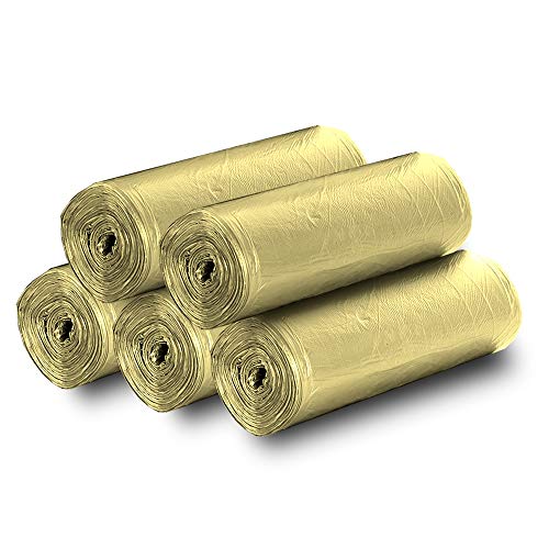 DZTZ 4 Gallon Trash Bags - 100 Counts (5 Rolls) Durable & Leakproof