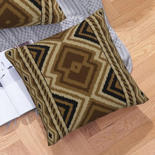 Southwest Throw Pillow Covers Set of 2 - 20x20 Aztec Design