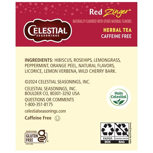Celestial Seasonings Hibiscus Herbal Tea - Caffeine Free, 20 Bags