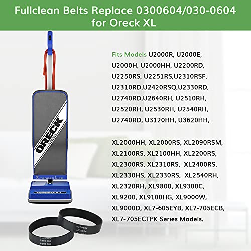 Oreck XL Replacement Belts - 8 Pack for Oreck Vacuum Cleaners