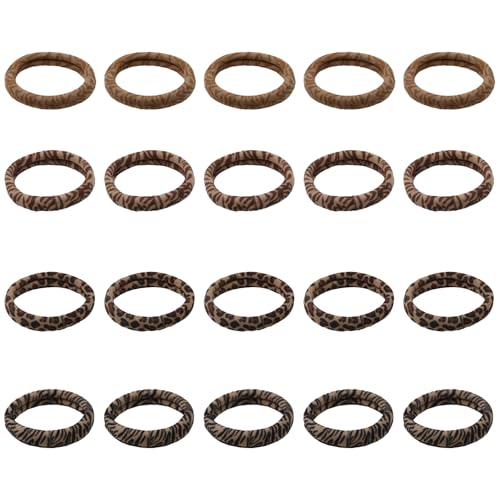 ZQTSANKESL Leopard Print Hair Headbands Elastic Fabric Hair Ties Set
