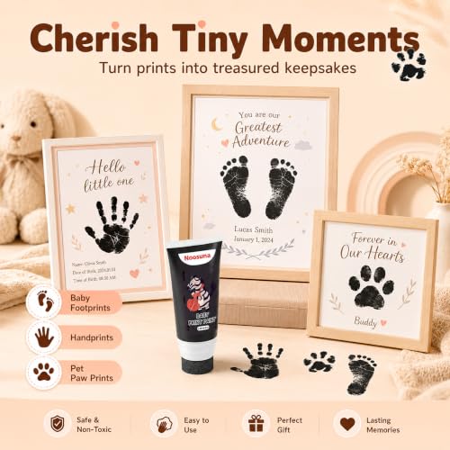 Non-Toxic Baby Hand and Footprint Paint with Sponge Applicator - 1.69 fl oz