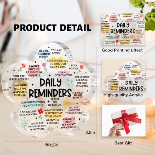 Multicolour Flower Shape Acrylic Sign - Daily Reminders Gift