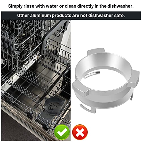 54mm Coffee Dosing Funnel for Breville Portafilters - Hands-Free, Dishwasher Safe, Black