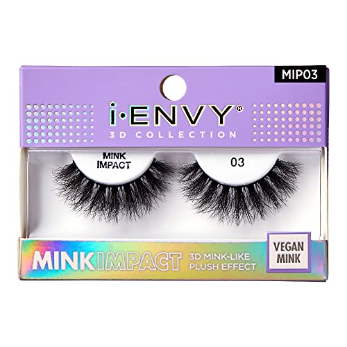 i-Envy 3D Faux Mink False Lashes - Natural to Dramatic Vegan Eyelashes