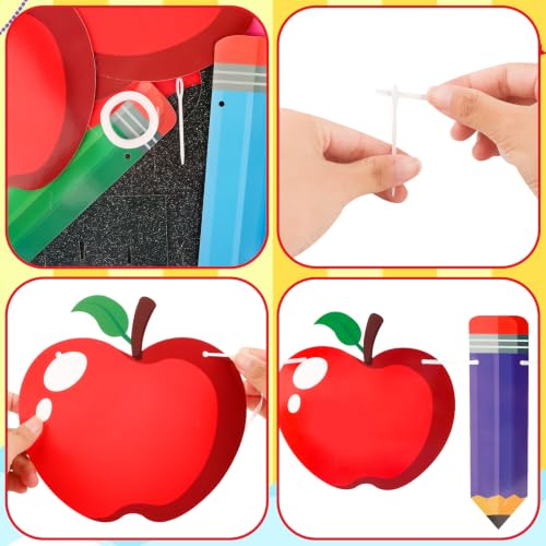 Atiloy Back to School Banner and Pencil Garland Classroom Decor