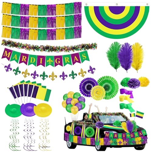 47-Piece Carnival Party Kit - Banners, Balloons & Streamers