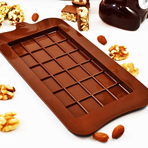 Dubai Style Pistachio Chocolate Bar Mold - 2-Pack Silicone Molds