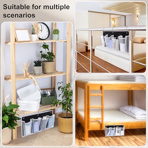 Pndeyo Bedside Hanging Shoe Organizer with 4 Pockets & Hooks