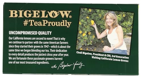Bigelow Green Tea with Lemon - Caffeinated 20 Count Bags