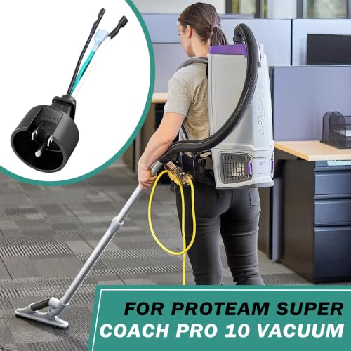 Replacement Power Cord & Switch for SuperCoach Pro 10 & 6 Backpack Vacuums