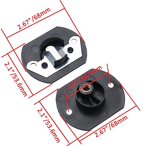 Bitray Pin Style Sofa Connectors - 4pcs Heavy-Duty Black