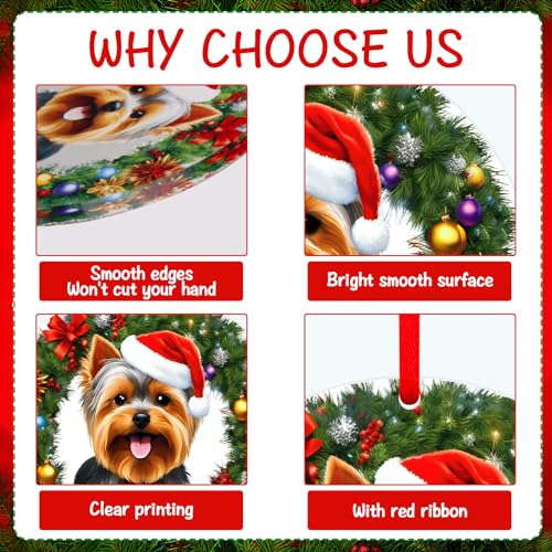 Yorkshire Terrier Christmas Ornament Dog Lover Gift - Yorkshire Terrier Xmas Tree Decor - Variation of Dog Yorkshire